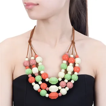 Bohemia Ethnic Necklace & Pendant Multi Layer Beads Jewelry Vintage Statement Long Necklace Women Handmade Wood Jewelry
Bohemia Ethnic Necklace & Pendant Multi Layer Beads Jewelry Vintage Statement Long Necklace Women Handmade Wood Jewelry