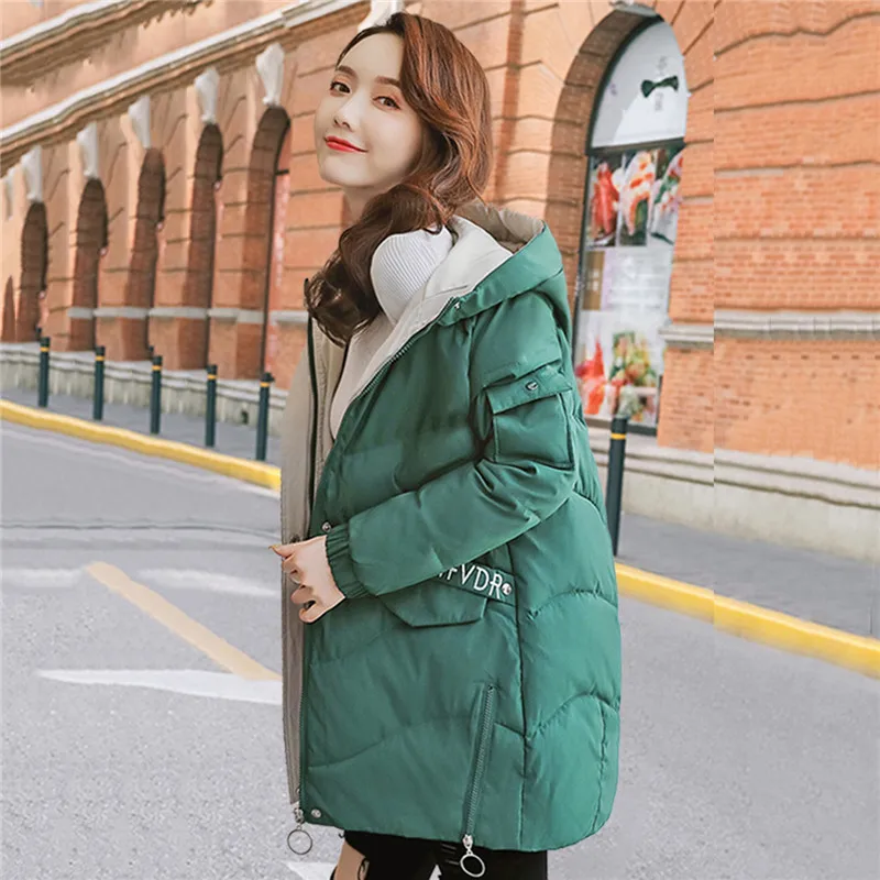 Cotton Parkas Female Medium Long Thickening Warm Jacket Large Size Loose Hooded Cotton Coats 2019 Winter Women Overcoat TTT174
Cotton Parkas Female Medium Long Thickening Warm Jacket Large Size Loose Hooded Cotton Coats 2019 Winter Women Overcoat TTT174