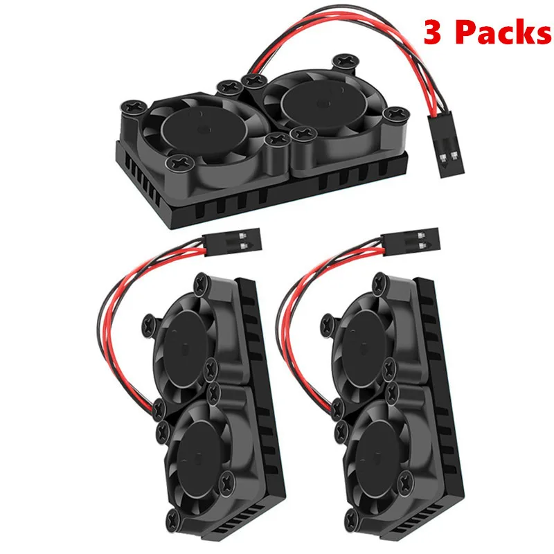 3pcs Raspberry Pi Cooling Fan with Thermal Conductive Adhesive Tape and Heat Sink for Raspberry Pi 3 2 Model B B+
3pcs Raspberry Pi Cooling Fan with Thermal Conductive Adhesive Tape and Heat Sink for Raspberry Pi 3 2 Model B B+