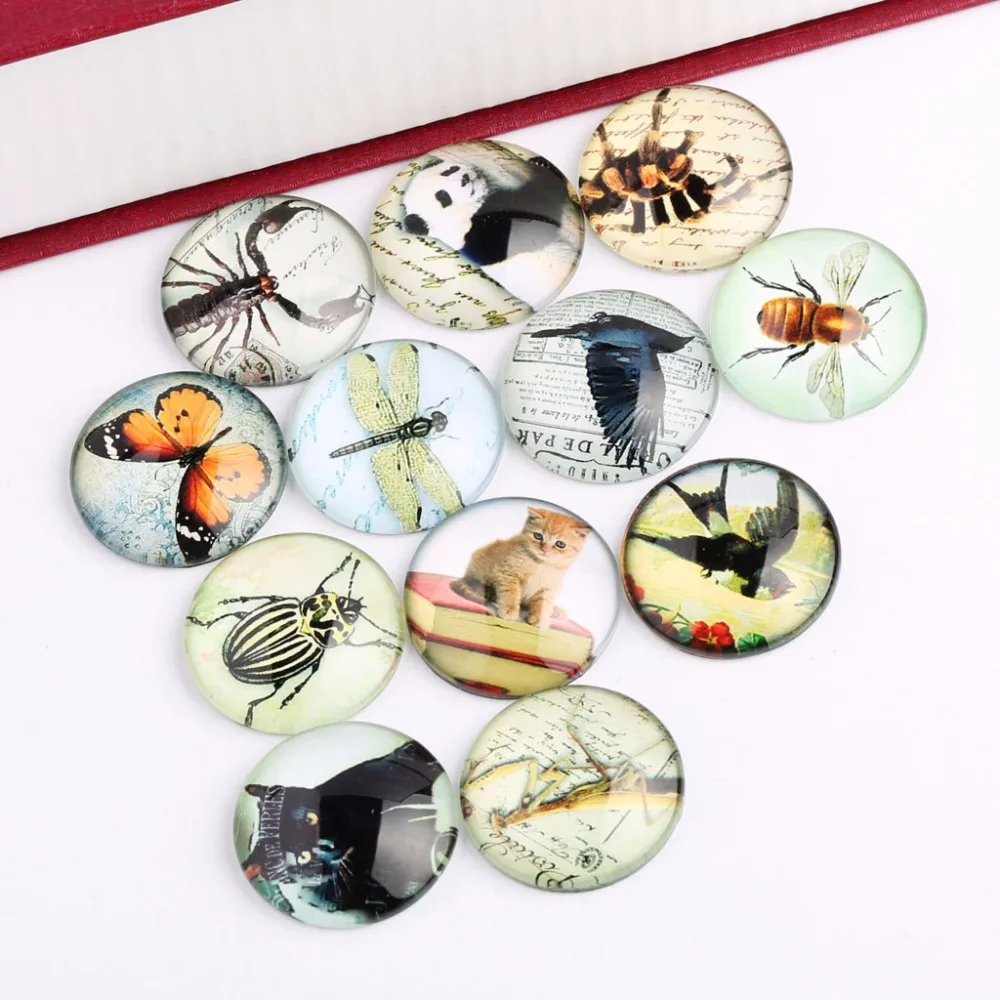 reidgaller 20pcs glass cabochon 25mm round dome mixed panda butterfly bug dragonfly spider photo findings for pendant making
reidgaller 20pcs glass cabochon 25mm round dome mixed panda butterfly bug dragonfly spider photo findings for pendant making