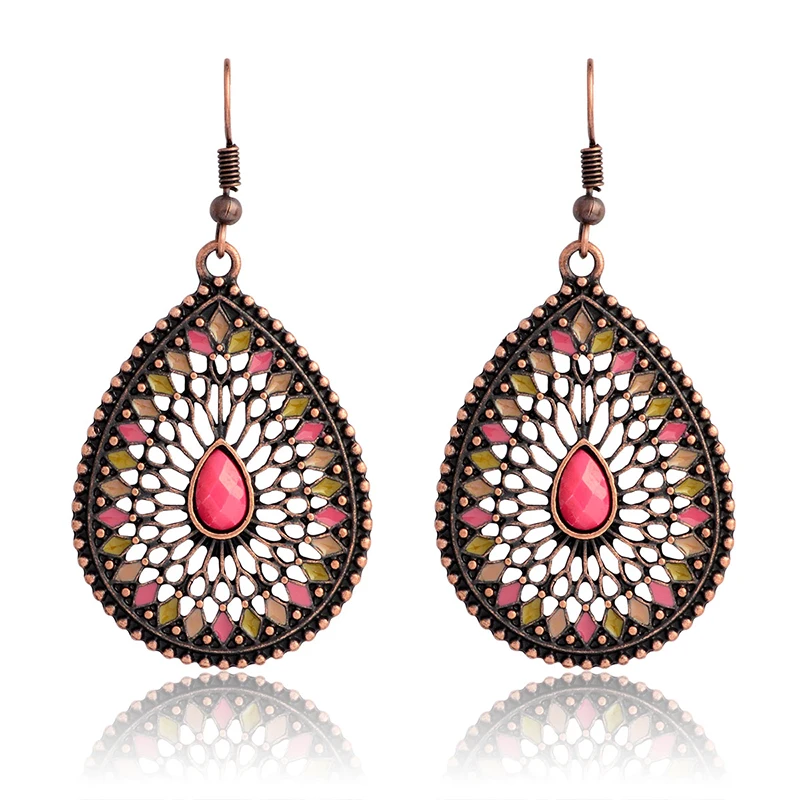 Vintage Water drop Statement Earrings Ancient bronze Beads Stone Dangles Drop Earrings For Women Hyperbole Bohemia Ear Jewelry
Vintage Water drop Statement Earrings Ancient bronze Beads Stone Dangles Drop Earrings For Women Hyperbole Bohemia Ear Jewelry