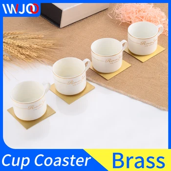 Tea Cup Coaster Brass Gold Placemat for Dining Kitchen Table Decoration Coffee Milk Cup Mats Waterproof Drink Mug Coasters Pads
Tea Cup Coaster Brass Gold Placemat for Dining Kitchen Table Decoration Coffee Milk Cup Mats Waterproof Drink Mug Coasters Pads