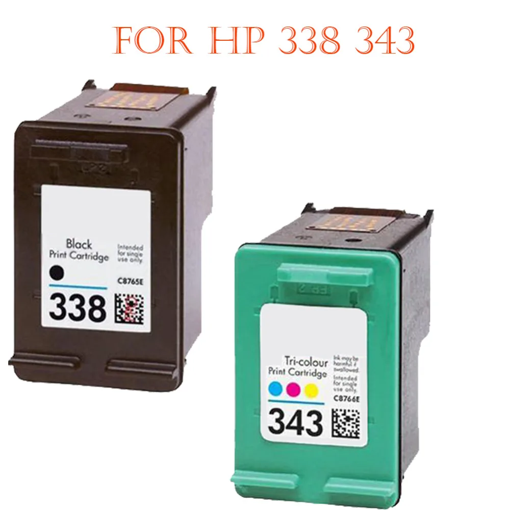 Hisaint Listing Best Hot For HP 338 Black & 343 Tri-Colour Remanufactured Printer Ink Cartridges For use with For HP Photosmart
Hisaint Listing Best Hot For HP 338 Black & 343 Tri-Colour Remanufactured Printer Ink Cartridges For use with For HP Photosmart