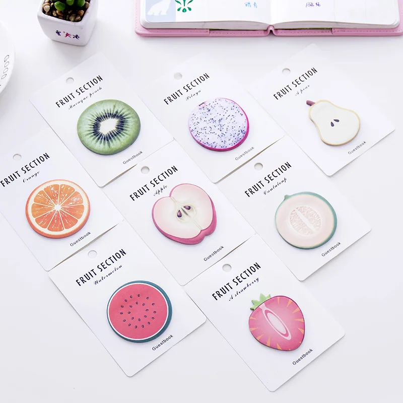 Fruit memo pad sticky notes Cute post it Self-Adhesive paper Label Sticker Scrapbooking escolar Stationery
Fruit memo pad sticky notes Cute post it Self-Adhesive paper Label Sticker Scrapbooking escolar Stationery
