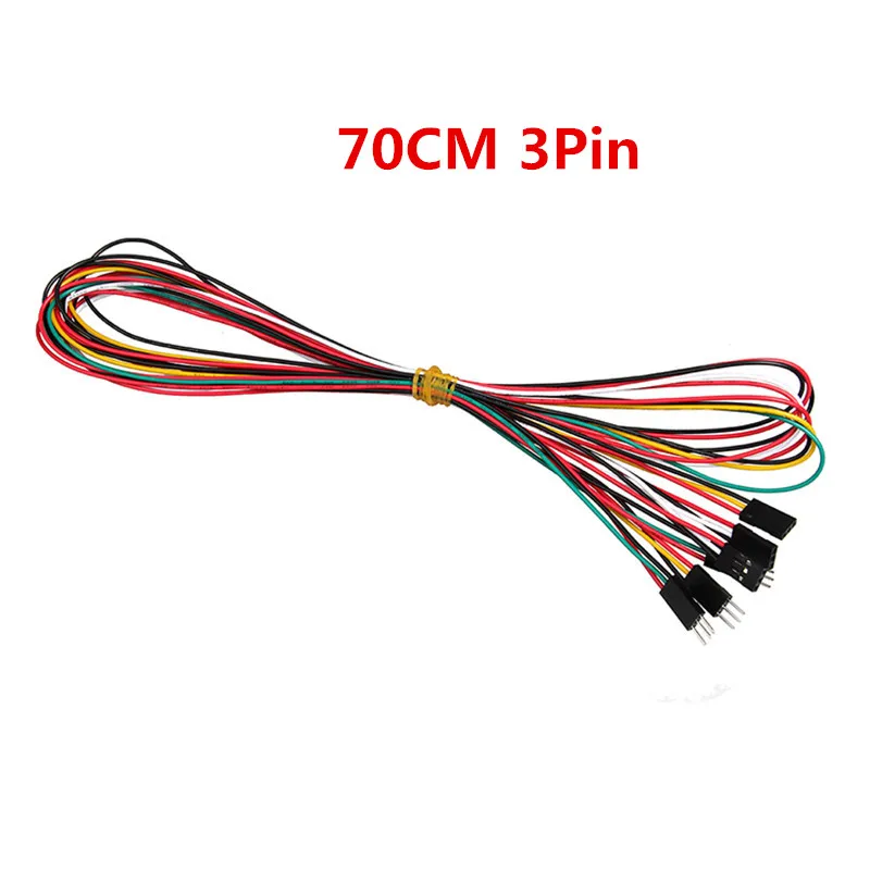 10pcs/lot 70cm 3pin Breadboard Jumper Wires M-M Male to Female F-F 2.54mm AWG26 DuPont Cable Line for UNO R3 Kits
10pcs/lot 70cm 3pin Breadboard Jumper Wires M-M Male to Female F-F 2.54mm AWG26 DuPont Cable Line for UNO R3 Kits