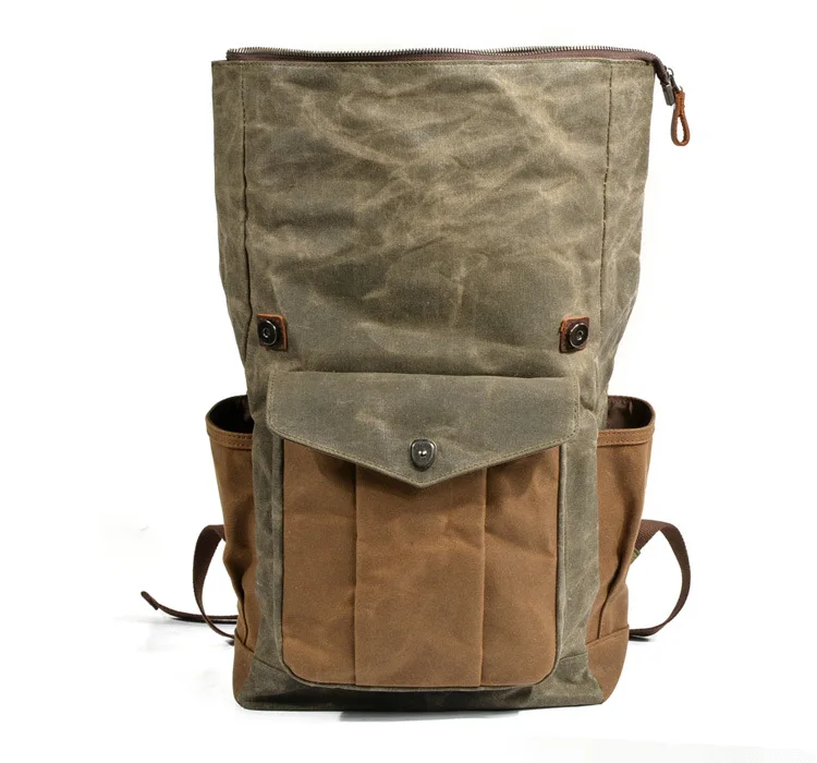 2018 Vintage Men Large capacity Military Oiled Leather Canvas Backpacks School Bags Teenagers Laptop Backpack Duffel Bag Women 2018 Vintage Men Large capacity Military Oiled Leather Canvas Backpacks School Bags Teenagers Laptop Backpack Duffel Bag Women