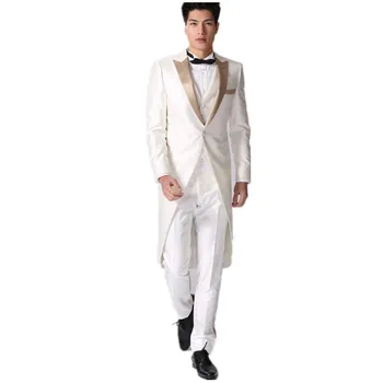 High-end men's prom party tuxedo white elegant gentleman wedding groom formal suits four-piece suit (jacket+pants+vest+tie)
High-end men's prom party tuxedo white elegant gentleman wedding groom formal suits four-piece suit (jacket+pants+vest+tie)