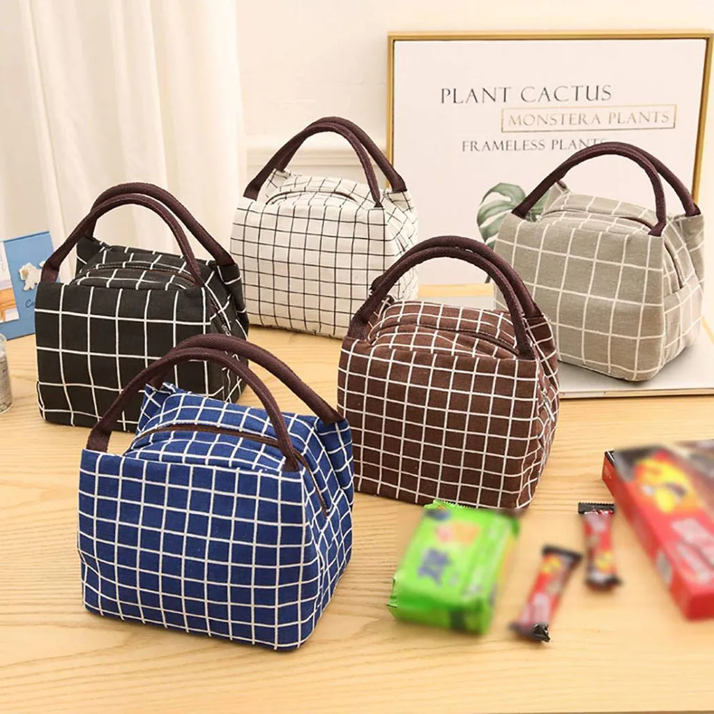 Pattern Cooler Fashion Plaid Lunch Bag Creative Lunch Box Portable Insulated Thermal Food Picnic Lunch Bags For Women Kids
Pattern Cooler Fashion Plaid Lunch Bag Creative Lunch Box Portable Insulated Thermal Food Picnic Lunch Bags For Women Kids