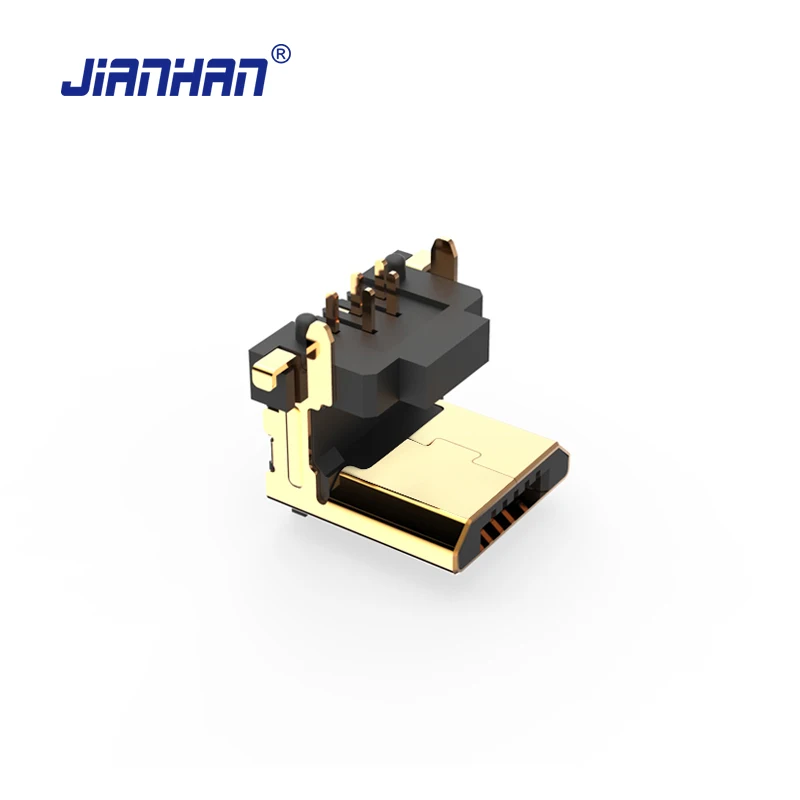 JianHan Micro USB Connector 90 Degree Vertical 5 Pin USB Adapter Connectors Micro USB 2.0 Adapters for PCB
JianHan Micro USB Connector 90 Degree Vertical 5 Pin USB Adapter Connectors Micro USB 2.0 Adapters for PCB
