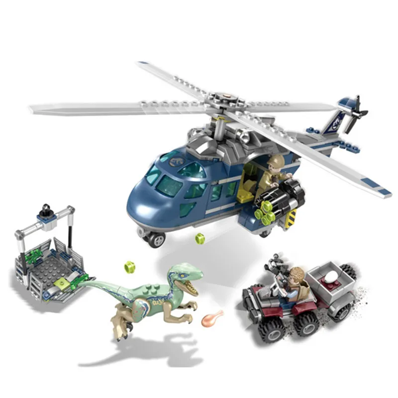 Jurassic World Park Blue's Helicopter Pursuit Building Blocks Kit Bricks Classic Movie Model Kids Toys Gift Compatible Legoing
Jurassic World Park Blue's Helicopter Pursuit Building Blocks Kit Bricks Classic Movie Model Kids Toys Gift Compatible Legoing