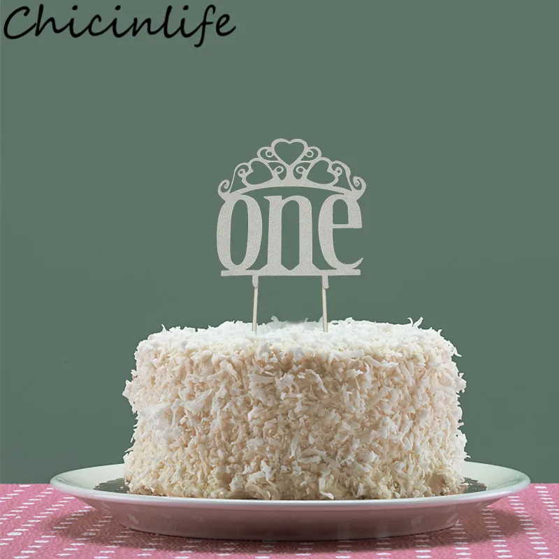 Chicinlife 1Pcs Crown One Cake Toppers Birthdy Party Baby Shower Boy Girl 1st Birthday Cake Acessories Gender Reveal Supplies
Chicinlife 1Pcs Crown One Cake Toppers Birthdy Party Baby Shower Boy Girl 1st Birthday Cake Acessories Gender Reveal Supplies