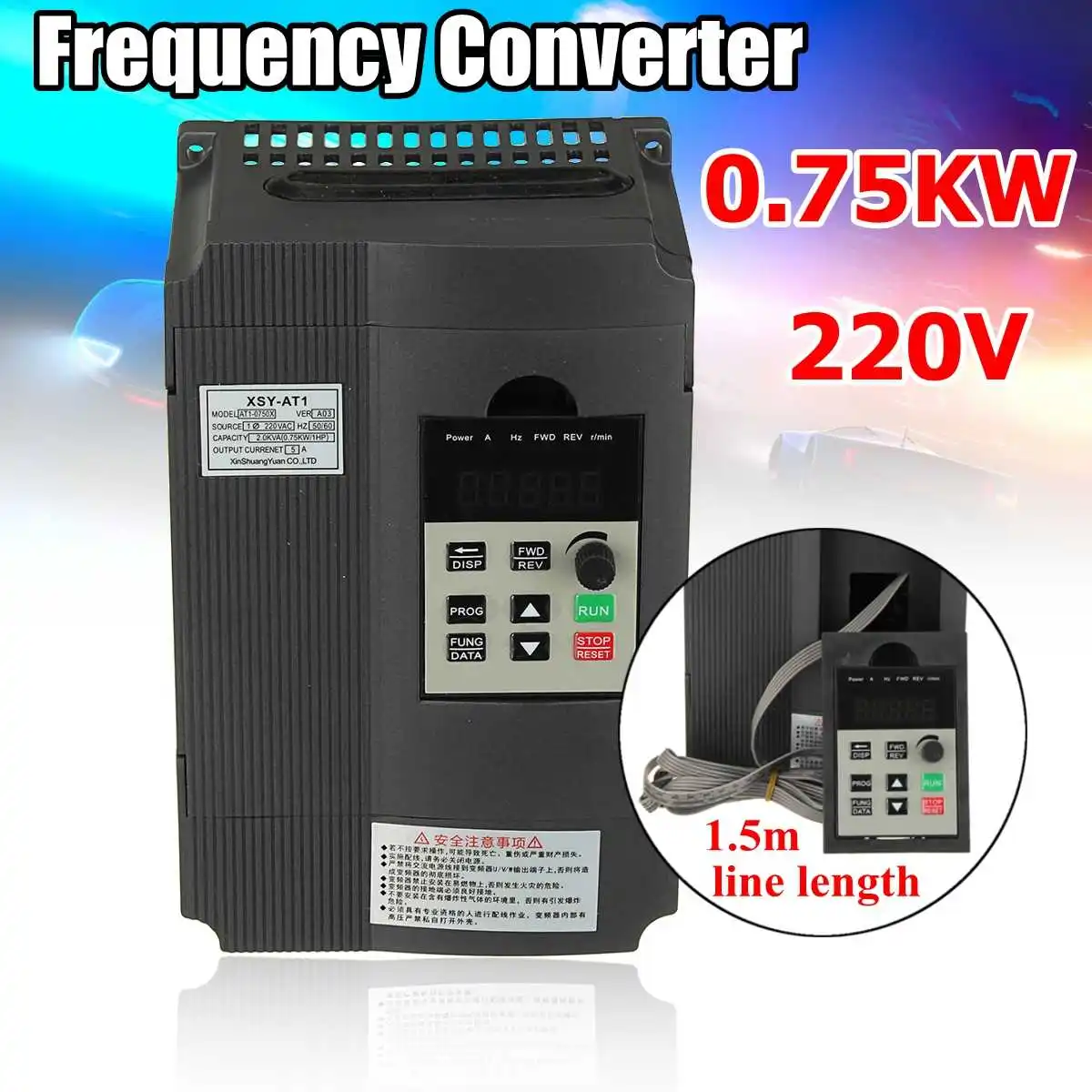 Spindle motor speed control 220v 0.75kw VFD Variable Frequency Drive VFD 1HP Input 3HP Frequency Inverter For Motor
Spindle motor speed control 220v 0.75kw VFD Variable Frequency Drive VFD 1HP Input 3HP Frequency Inverter For Motor