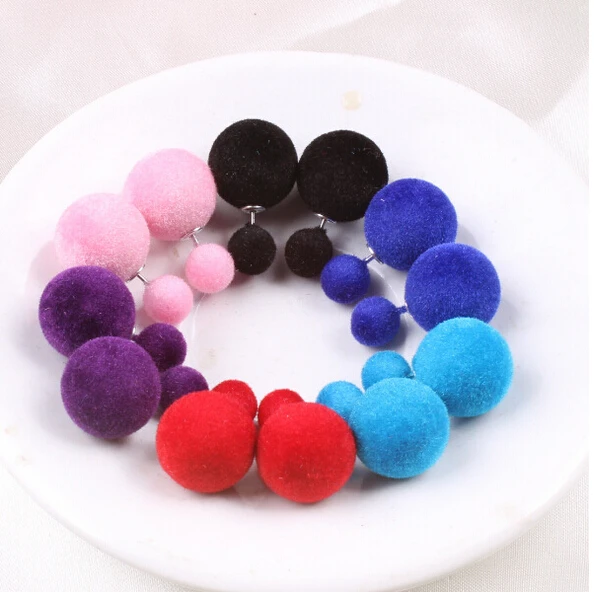 Lovely Double Pearl Bead Plush Ball Stud Earrings Candy Color for Women Girl 8YX03=CED367
Lovely Double Pearl Bead Plush Ball Stud Earrings Candy Color for Women Girl 8YX03=CED367