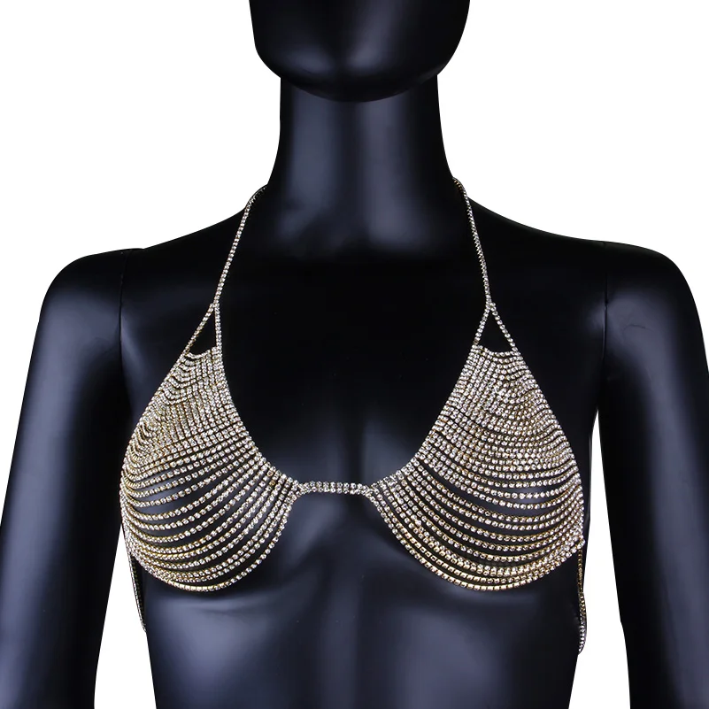 StoneFans Sexy Crystal Body Chain Bra Harness Belly Waist Chain for Women Bikini Beach Rhinestone Sexy Body Jewelry Bra Necklace
StoneFans Sexy Crystal Body Chain Bra Harness Belly Waist Chain for Women Bikini Beach Rhinestone Sexy Body Jewelry Bra Necklace