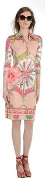Real Party Dresses Vestido Series Print Turn-down Collar Shirt Style Elastic Knitted One-piece Dress Beautiful Super Fancy
Real Party Dresses Vestido Series Print Turn-down Collar Shirt Style Elastic Knitted One-piece Dress Beautiful Super Fancy
