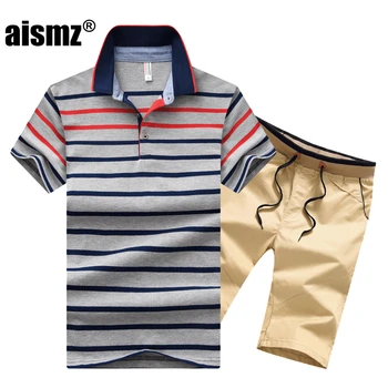 Aismz New Two Piece Set Men's Sportswear Striped Tracksuit Men Moletom Masculino Suits Summer Sweatsuit Mens T-shirt polo Sets
Aismz New Two Piece Set Men's Sportswear Striped Tracksuit Men Moletom Masculino Suits Summer Sweatsuit Mens T-shirt polo Sets