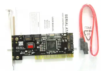 SATA-I add on Card PCi Internal Ports Raid Controller card 4Port with Sil 3114 Chipset Compliant with revision 2.2 1 sata cable
SATA-I add on Card PCi Internal Ports Raid Controller card 4Port with Sil 3114 Chipset Compliant with revision 2.2 1 sata cable