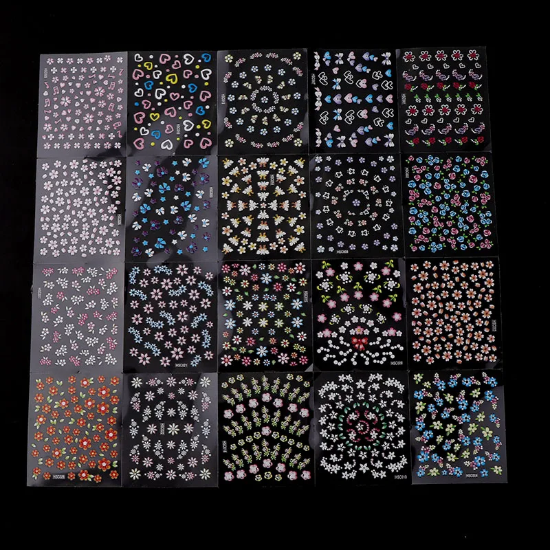 30 Sheets Random Design 3D Nail Sticker Transparent Bottom Colorful Flower Butterfly Series Nail Sticker Decoration
30 Sheets Random Design 3D Nail Sticker Transparent Bottom Colorful Flower Butterfly Series Nail Sticker Decoration
