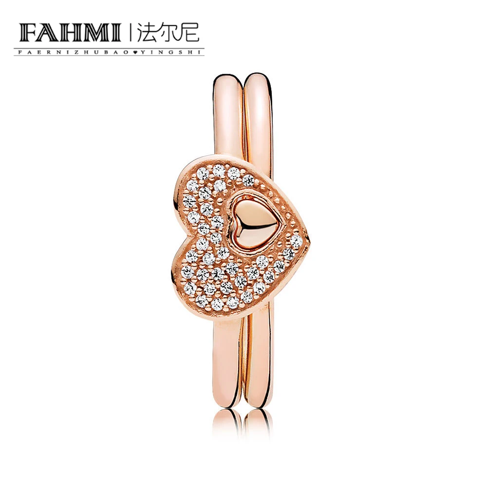 FAHMI 100% 925 Sterling Silver 1:1 RAU0323 Blushing Romance Puzzle Love Ring Set Rose Gold Vintage Women's Jewelry Gift
FAHMI 100% 925 Sterling Silver 1:1 RAU0323 Blushing Romance Puzzle Love Ring Set Rose Gold Vintage Women's Jewelry Gift