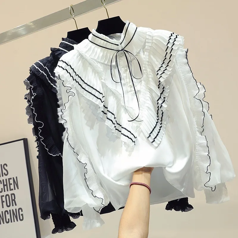 Bow white shirt ruffles chiffon blouse long sleeve summer tops for women 2019 new arrivals korean womens tops and blouses blusas
Bow white shirt ruffles chiffon blouse long sleeve summer tops for women 2019 new arrivals korean womens tops and blouses blusas