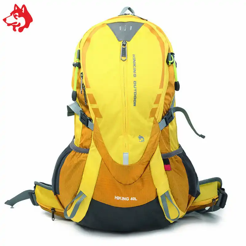 red yellow blue backpack