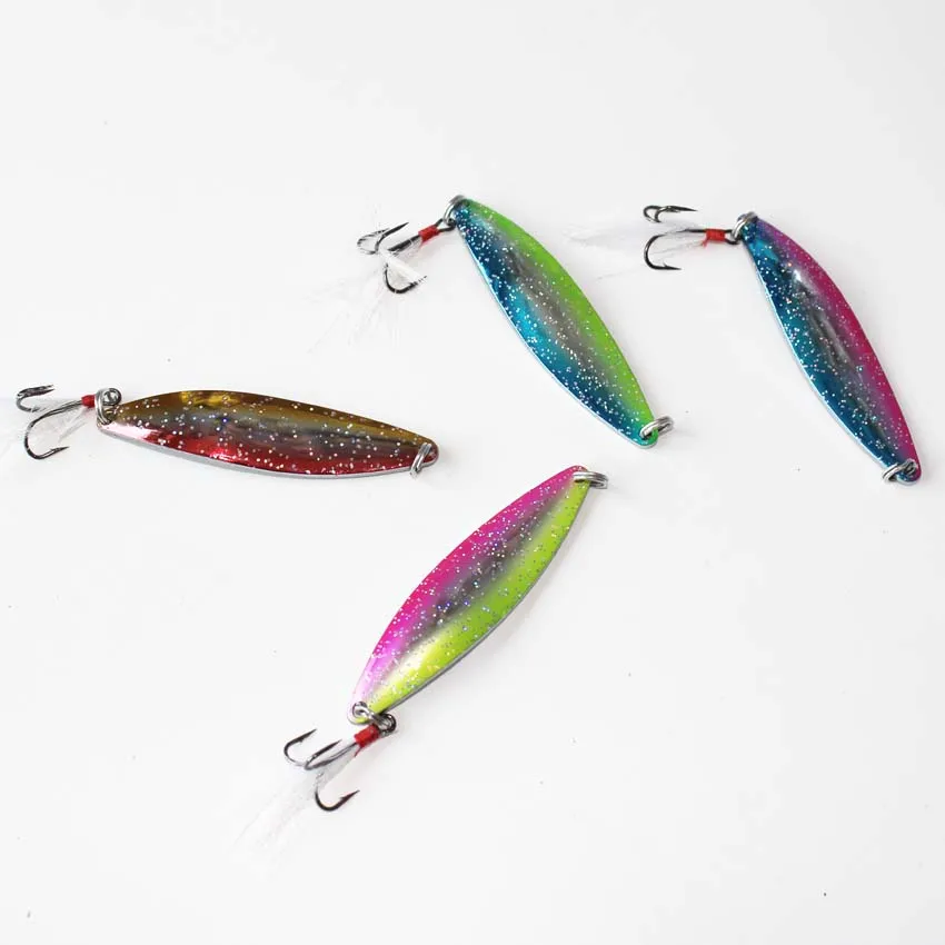 new fishing lure 4pcs/lot 14g/17.5g metal spoon lure swimbait colorful trout lure bass bait fishing tackle wholesale price
new fishing lure 4pcs/lot 14g/17.5g metal spoon lure swimbait colorful trout lure bass bait fishing tackle wholesale price