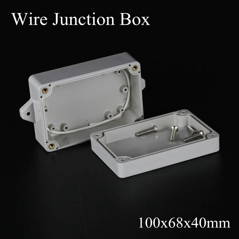 IP65 100x68x40mm Waterproof Junction Box Plastic Project Box Electrical Connector Terminal Outdoor Enclosure Box Wall Mounting
IP65 100x68x40mm Waterproof Junction Box Plastic Project Box Electrical Connector Terminal Outdoor Enclosure Box Wall Mounting