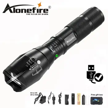 AloneFire G700-U 5000lm t6 LED Flashlight Tactical USB Flashlight Adjustable Focus Zoomled torch 18650 rechargeable battery
AloneFire G700-U 5000lm t6 LED Flashlight Tactical USB Flashlight Adjustable Focus Zoomled torch 18650 rechargeable battery