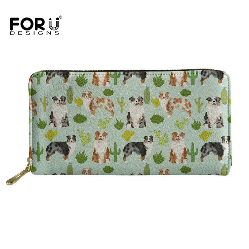 FORUDESIGNS Australian Shepherd Printed Leather Women's Purse Zipper Coin Pocket Wallet Card Holder Female Carteira Feminina
FORUDESIGNS Australian Shepherd Printed Leather Women's Purse Zipper Coin Pocket Wallet Card Holder Female Carteira Feminina
