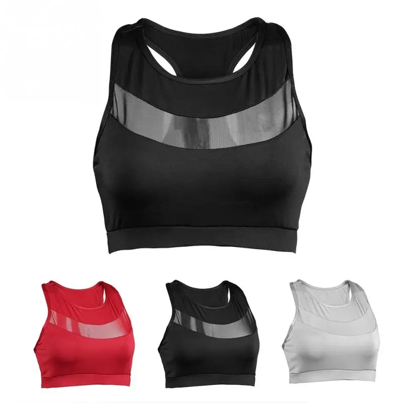 Women High Elastic Sports Bra Seamless Fitness Tank Top Mesh Patchwork Underwear Push Up Tops for Fitness Dance Yoga Running
Women High Elastic Sports Bra Seamless Fitness Tank Top Mesh Patchwork Underwear Push Up Tops for Fitness Dance Yoga Running