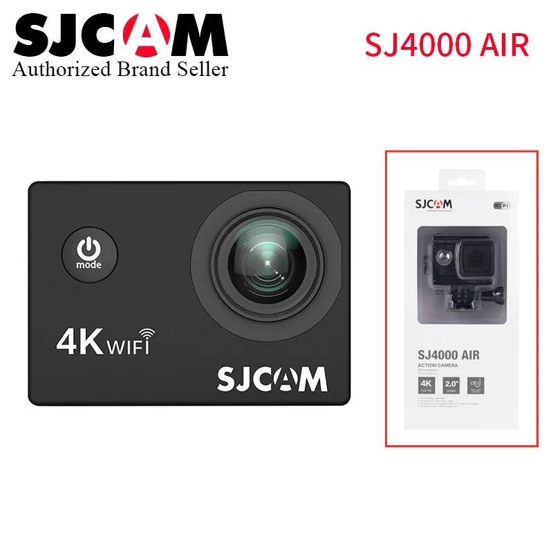 SJCAM SJ4000 AIR 4K WiFi Action Camera Full HD Allwinner 30fps Sport DV 2.0" Screen Mini Helmet Camera Waterproof MINI SJ CAM DV
SJCAM SJ4000 AIR 4K WiFi Action Camera Full HD Allwinner 30fps Sport DV 2.0" Screen Mini Helmet Camera Waterproof MINI SJ CAM DV