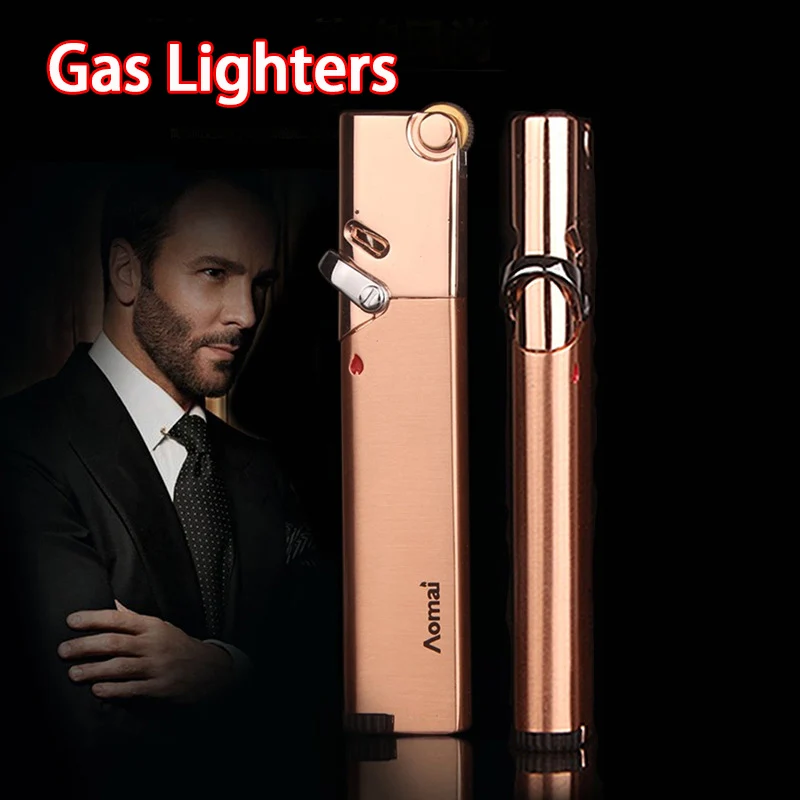 Windproof Cigar Cigarettes Refillable Gas Lighters Gadgets for Man Metal Smoking Pipe Torch Lighter NO GAS Flame Lighter
Windproof Cigar Cigarettes Refillable Gas Lighters Gadgets for Man Metal Smoking Pipe Torch Lighter NO GAS Flame Lighter