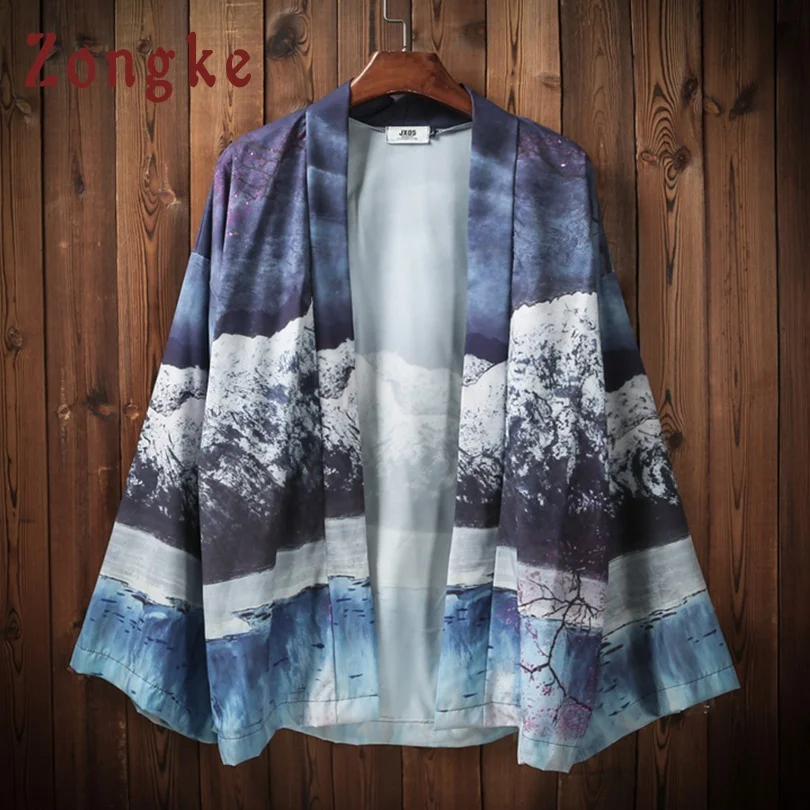 Zongke Japanese Kimono Cardigan Men Iceberg Printed Beach Kimono Cardigan Men Blue Long Kimono Jacket Men 2018 Summer Top Male
Zongke Japanese Kimono Cardigan Men Iceberg Printed Beach Kimono Cardigan Men Blue Long Kimono Jacket Men 2018 Summer Top Male