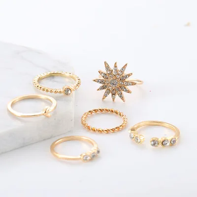 2019 Europe and the new fashion personality full crystal colorful open ring star moon set decorations holiday jewelry gifts
2019 Europe and the new fashion personality full crystal colorful open ring star moon set decorations holiday jewelry gifts
