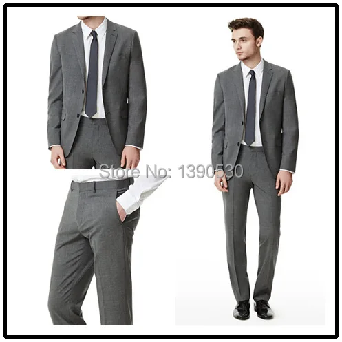 Top Quality 100% wool custom made solid grey notch lapel single vent two buttons two piecelatest suit styles for men!!
Top Quality 100% wool custom made solid grey notch lapel single vent two buttons two piecelatest suit styles for men!!