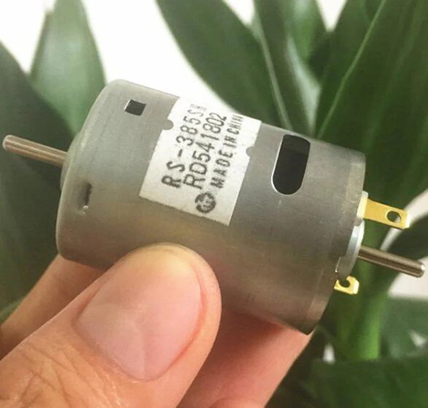 RS-385SH-20480A DC 3-18V Carbon Brush Mini Motor Double End Output Shaft Bilateral Shaft 12V 10350 rpm for RC Model DIY Parts
RS-385SH-20480A DC 3-18V Carbon Brush Mini Motor Double End Output Shaft Bilateral Shaft 12V 10350 rpm for RC Model DIY Parts