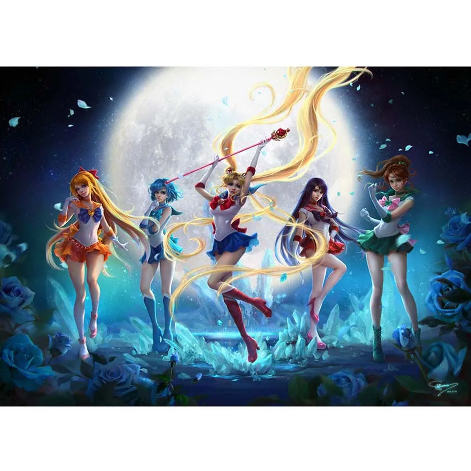 5D DIY Diamond Painting Full Square Drill Sailor Moon Wall Art Handmade Home Decor Cartoon Pictures Cross Stitch Embroidery Sale
5D DIY Diamond Painting Full Square Drill Sailor Moon Wall Art Handmade Home Decor Cartoon Pictures Cross Stitch Embroidery Sale