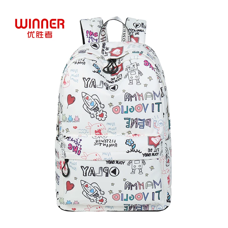 WINNER Fashion Graffiti Laptop Backpack School Bags Teenager Girls Letters Printing Backpacks Female Travel Bags Mochila 2018
WINNER Fashion Graffiti Laptop Backpack School Bags Teenager Girls Letters Printing Backpacks Female Travel Bags Mochila 2018