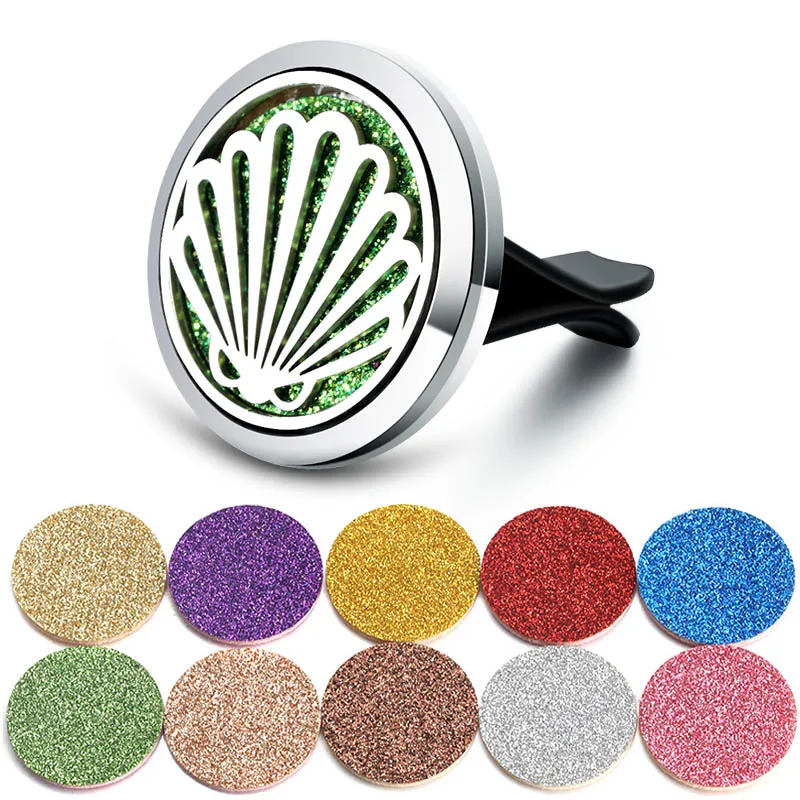 Charm Scallop Aromatherapy Car Diffuser Stainless Steel Car Air Freshener Perfume Essential Oil Diffuser Locket with Shiny Pads
Charm Scallop Aromatherapy Car Diffuser Stainless Steel Car Air Freshener Perfume Essential Oil Diffuser Locket with Shiny Pads