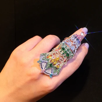 Luxury Shield Ring For Women Opening Adjustable Colored Zircon Jewelry Fashion Wedding Engagement Rings Valentine's Day Gifts
Luxury Shield Ring For Women Opening Adjustable Colored Zircon Jewelry Fashion Wedding Engagement Rings Valentine's Day Gifts