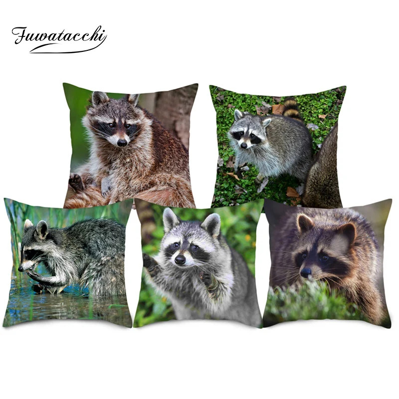 Fuwatacchi Wild Animals Printing Cushion Cover Cute Raccoon Throw Pillowcase Sofa Bed Home Decorative Throw Pillows Cover 2019
Fuwatacchi Wild Animals Printing Cushion Cover Cute Raccoon Throw Pillowcase Sofa Bed Home Decorative Throw Pillows Cover 2019