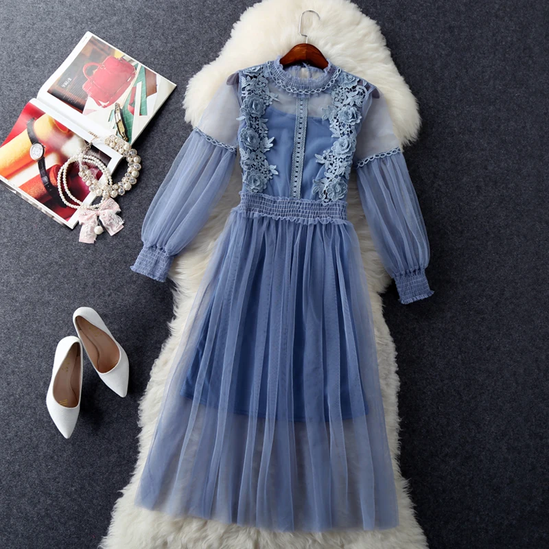Autumn Korean Sweet Pink Mesh Dress Ladies 2019 Fashion Sexy Long Sleeve Hollow Floral Beach Party Dress Two Piece Casual Dress
Autumn Korean Sweet Pink Mesh Dress Ladies 2019 Fashion Sexy Long Sleeve Hollow Floral Beach Party Dress Two Piece Casual Dress