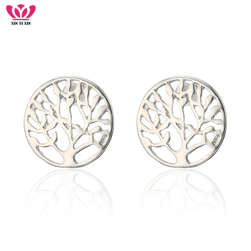 Gold Silver Round Tree Of Life Stud Earrings For Women Hollow Tree Pattern New Desgin Earring Party Jewelry 2019 Dropshipping
Gold Silver Round Tree Of Life Stud Earrings For Women Hollow Tree Pattern New Desgin Earring Party Jewelry 2019 Dropshipping