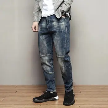 Men's Harlem Pants Black Jeans Men's loose tide Autumn winter bound trousers Day large size water wash long trousers
Men's Harlem Pants Black Jeans Men's loose tide Autumn winter bound trousers Day large size water wash long trousers
