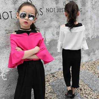 Elegant 2PCS Girl Clothing Sets Soft Chiffon Pants+Blouse School Children Summer Suit Girls Boutique Outfits 8 10 12 14 Years
Elegant 2PCS Girl Clothing Sets Soft Chiffon Pants+Blouse School Children Summer Suit Girls Boutique Outfits 8 10 12 14 Years