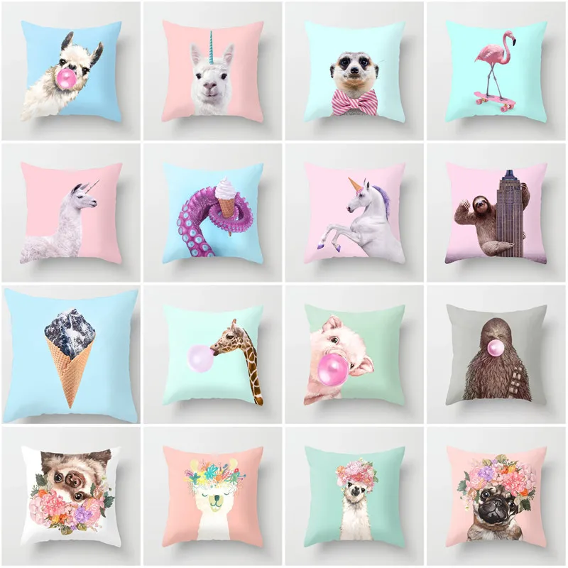Cartoon animal unicorn giraffe sofa car waist decoration pillowcase pillowcase home hotel sofa decoration
Cartoon animal unicorn giraffe sofa car waist decoration pillowcase pillowcase home hotel sofa decoration