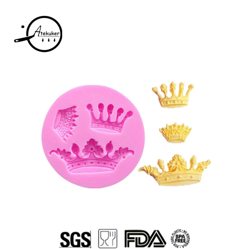 Atekuker Crown Shape 3D Silicone Mold Fondant Cake Decoration Tool Molds For Polymer Clay
Atekuker Crown Shape 3D Silicone Mold Fondant Cake Decoration Tool Molds For Polymer Clay