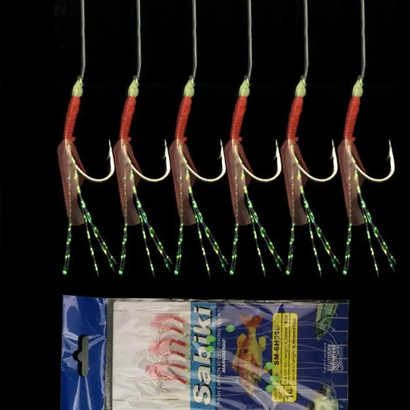 Fish skin Fish bait Fishing light hook Yisini rubber skin shrimp bionic string hook Luminous fish hook fishing gear accessories
Fish skin Fish bait Fishing light hook Yisini rubber skin shrimp bionic string hook Luminous fish hook fishing gear accessories