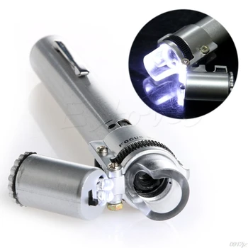 100X Microscope Pocket Currency LED Light Jewelry Magnifier Lens Loupe Glass New New Drop ship Dls HOmeful
100X Microscope Pocket Currency LED Light Jewelry Magnifier Lens Loupe Glass New New Drop ship Dls HOmeful
