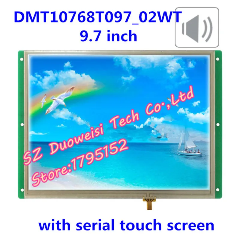 

DMT10768T097_ 02WT 9.7-inch DGUS serial touch screen with high brightness and wide viewing angle for voice playback